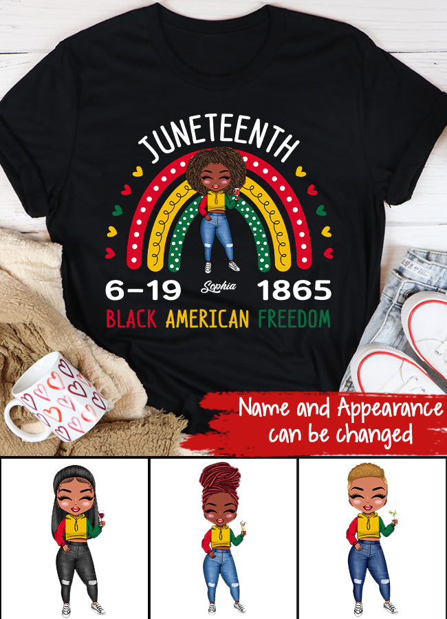 Juneteenth Shirt, Custom Juneteenth Shirt, Freedom Juneteenth June 19th 1865 Black Freedom Independence T-Shirt