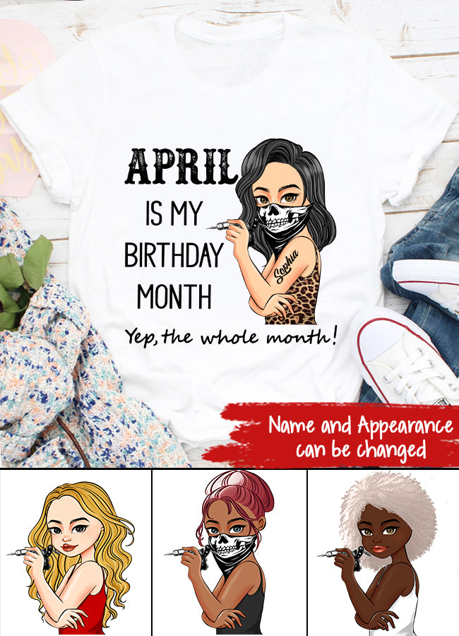 April Birthday Shirt, Custom Birthday Shirt, Queens Born In April, April Birthday Gifts, April shirts for Woman