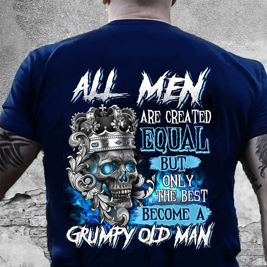 Im A Grumpy Old Man, king Shirts, Grumpy Old Man Shirt, Skull Lover Grumpy Old Man T Shirt, Cotton Shirt For Men