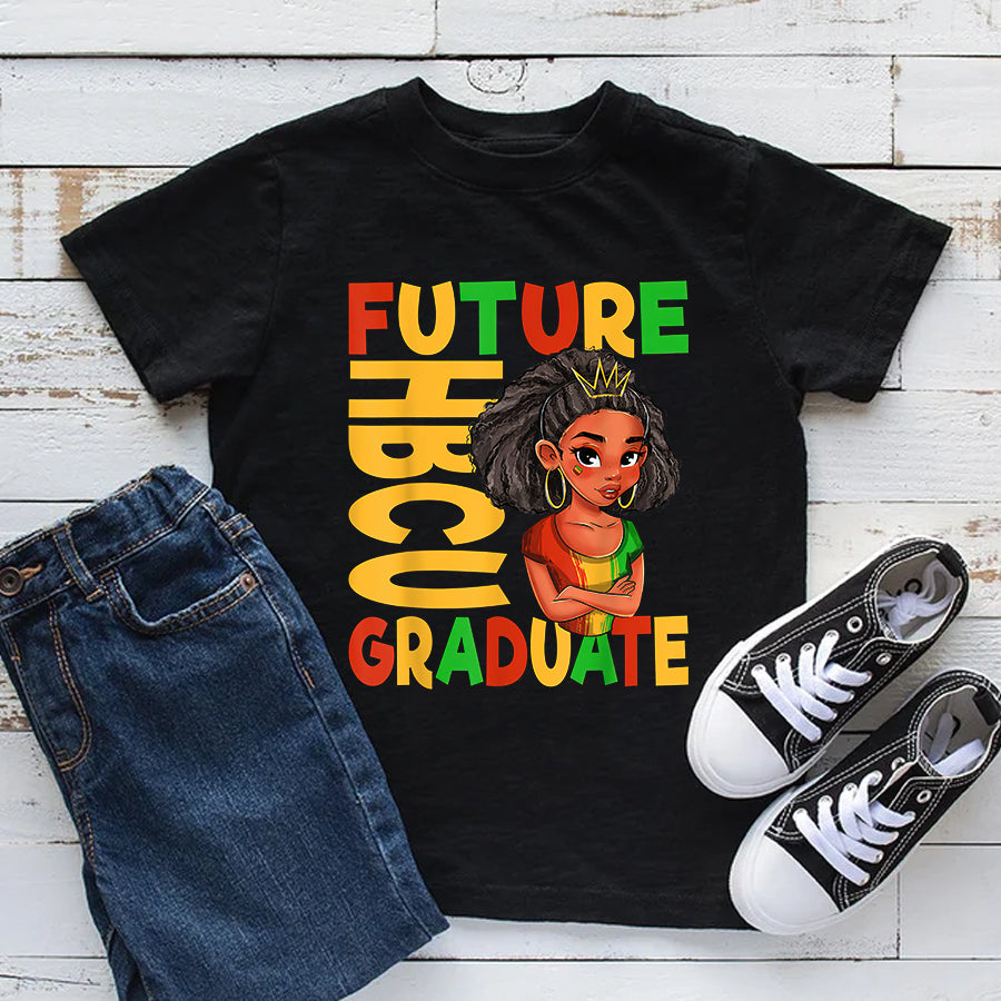 Juneteenth Shirt Future HBCU Grad History Black College Girl Youth Melanin T-Shirt