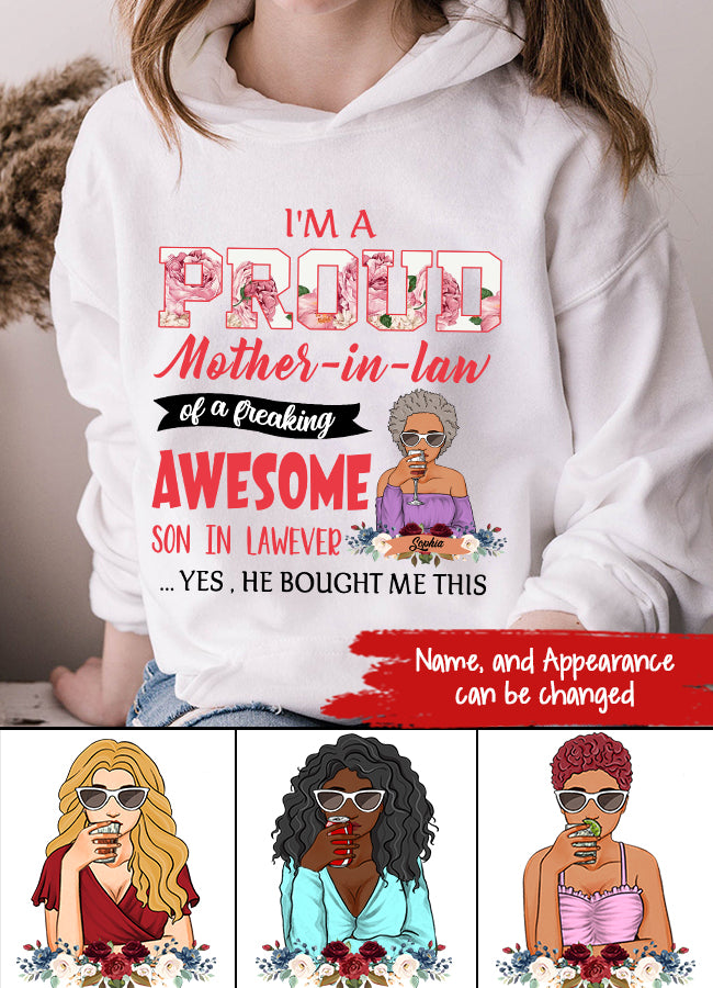 Mother In Law Shirt, Personalized Mothers Day Shirts, Mothers Day Shirt, Mother&#39;s Day Gifts For Mother In Law, Awesome Mother In Law T Shirt, First Mothers Day Gift, Mother Day Gift