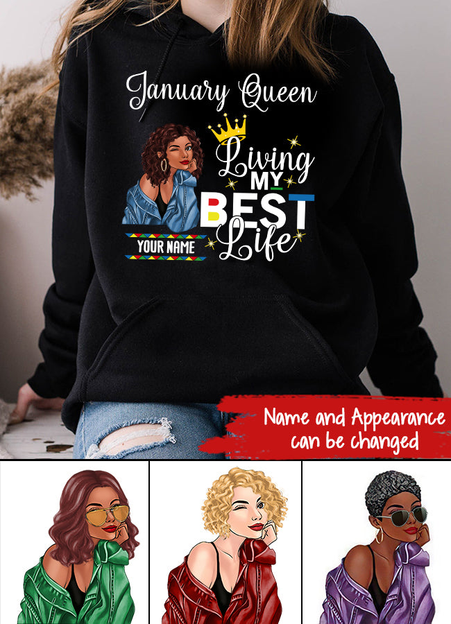 January Birthday Shirt, Custom Birthday Shirt, Queens Are Born In January, January Birthday Shirts For Woman, January Birthday Gifts