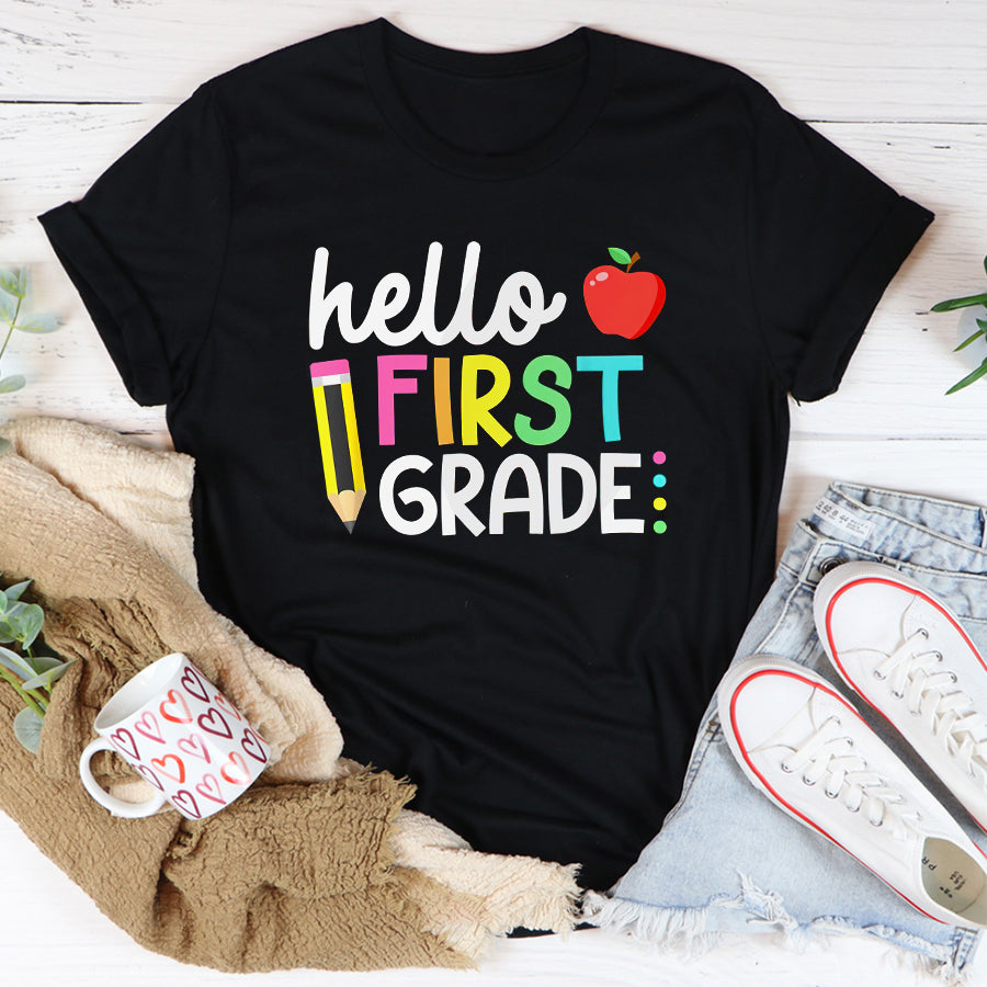 Happy First Day Shirts Happy First Day Let&#39;s Do This Welcome Back To School Teacher T-Shirt