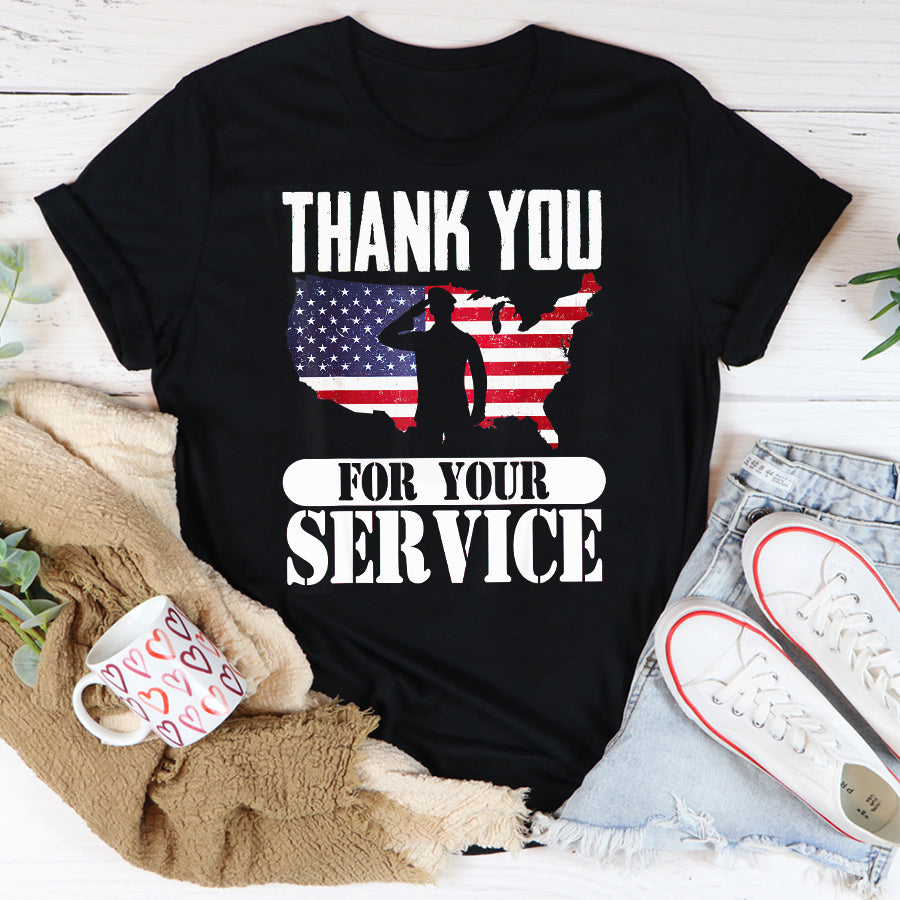 Patriot Day 2022 Shirt 911 Memorial Shirts Thank You For Your Service Patriotic Veterans Day T-Shirt