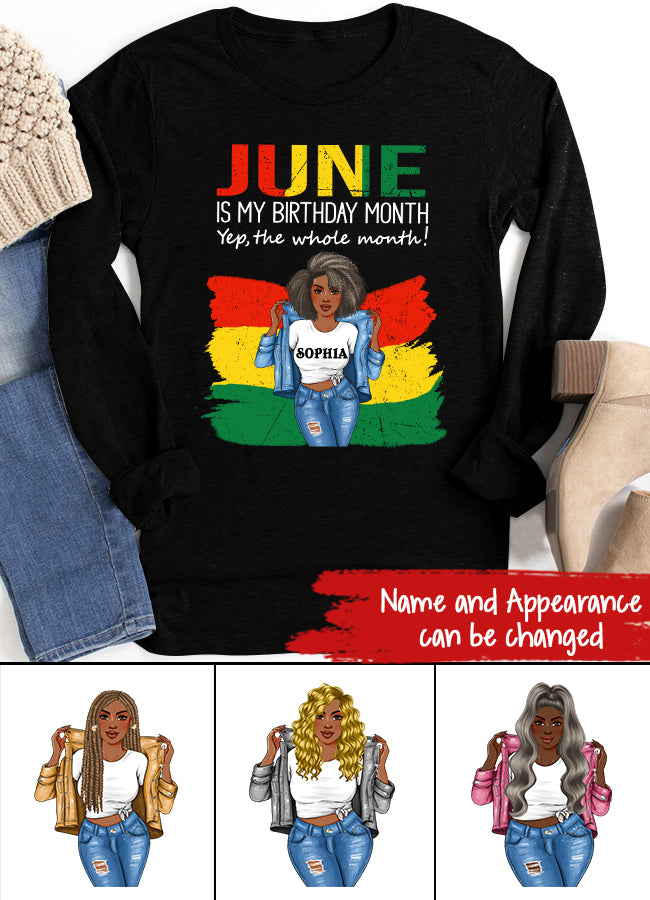 June Birthday Shirt, Custom Birthday Shirt, Queens Born In June, June Birthday Shirts For Woman, June Birthday Gifts