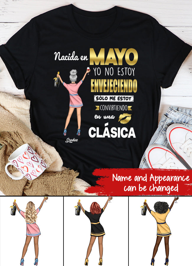 Camisa De Cumpleaños De Mayo, Camisa De Cumpleaños Personalizada, Reinas Nacidas En Mayo, Regalos De Cumpleaños De Mayo, Camisas De Mayo Para Mujeres