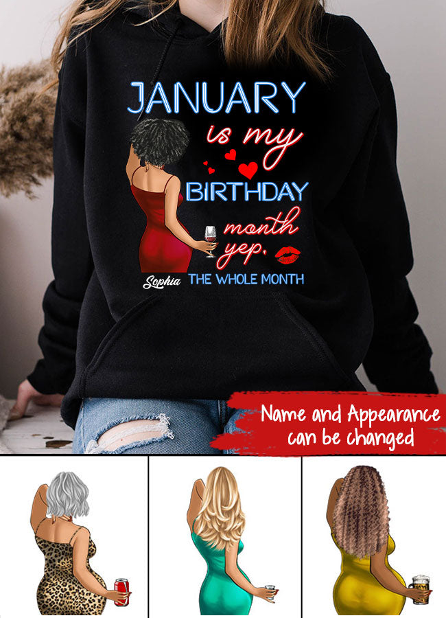 January Birthday Shirt, Custom Birthday Shirt, Queens was Born In January, January Birthday Shirts For Woman, January Birthday Gifts