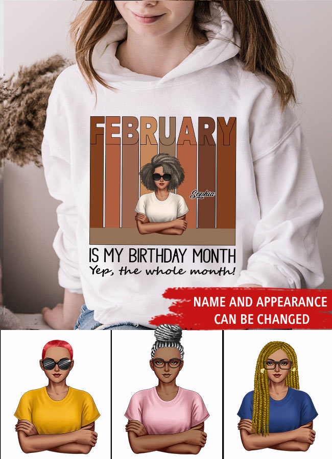 February Birthday Shirt, Custom Birthday Shirt, Queens was Born In February, February Birthday Shirts For Woman, February Birthday Gifts