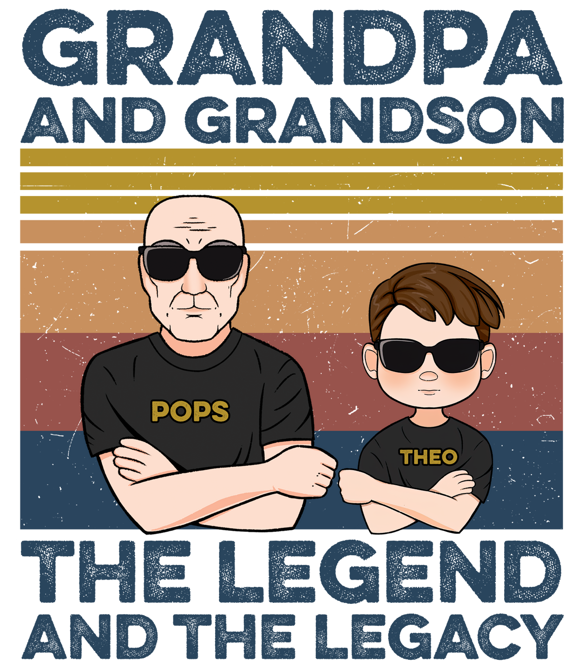 Personalized Grandpa Shirts, Grandpa Shirt, Funny Grandpa Shirts, Grandpa The Man The Myth The Legend, Grandpa Gift Ideas