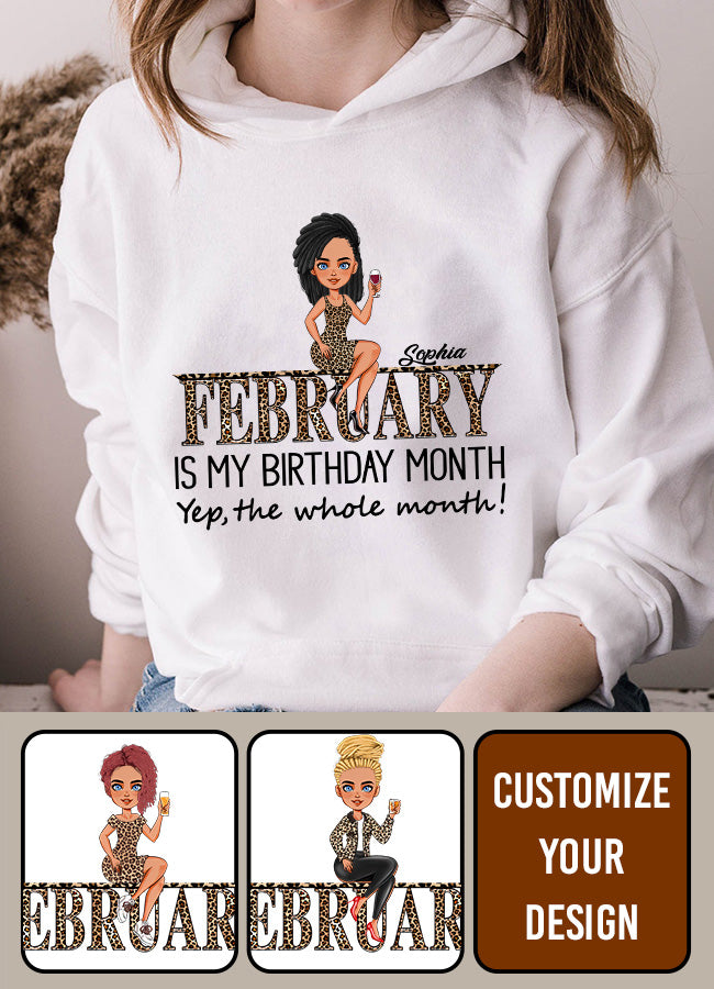 February Birthday Shirt, Custom Birthday Shirt, Queens was Born In February, February Birthday Shirts For Woman, February Birthday Gifts