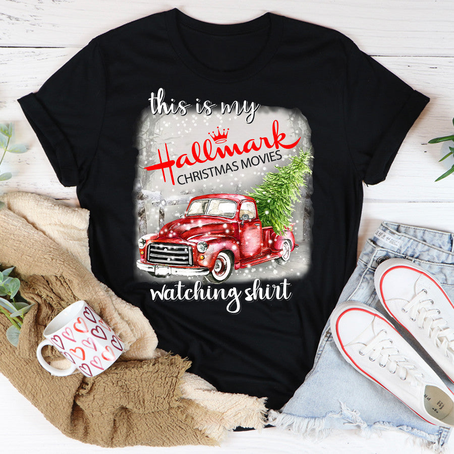 This is my hallmark movie watching shirt, christmas movie shirts, hallmark christmas t shirts, best christmas gifts unisex shirt
