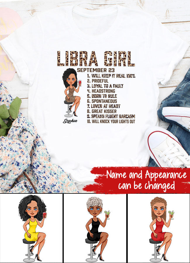 Custom Birthday Shirt, Libra Zodiac t shirt, Libra Birthday shirt, Libra t shirts for ladies, Libra queen t shirt, Libra Queen Birthday Shirt
