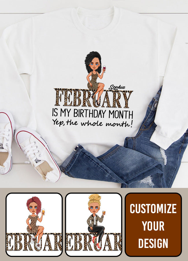 February Birthday Shirt, Custom Birthday Shirt, Queens was Born In February, February Birthday Shirts For Woman, February Birthday Gifts