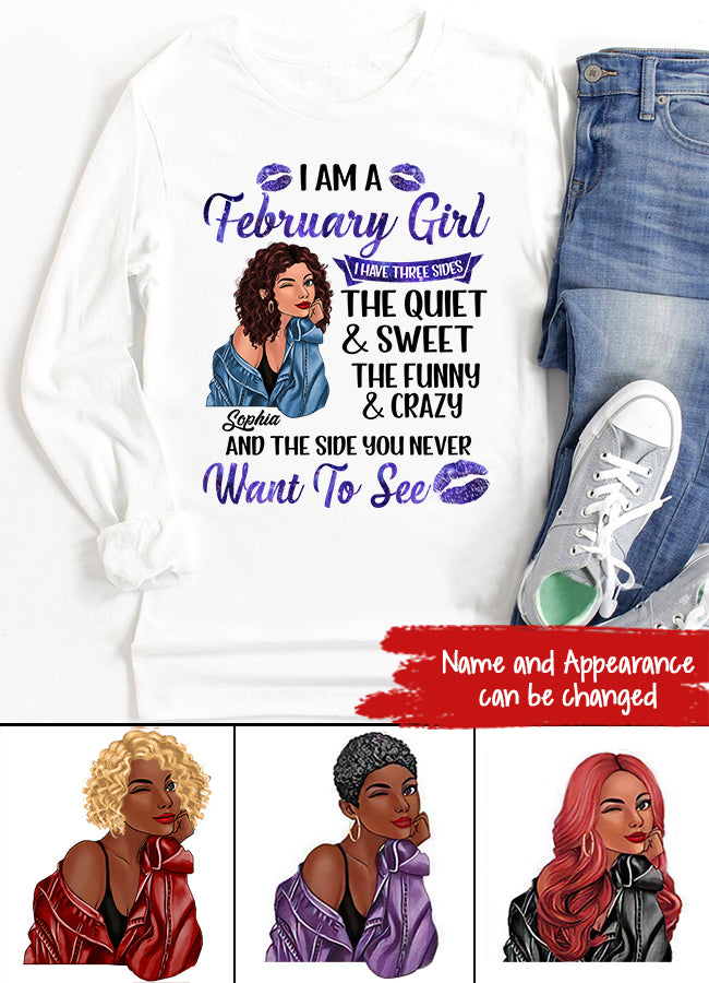 Custom February Birthday Shirt For Woman, Queens Are Born In February Gifts, Melanin Afro Woman Shirt, Black Girl Tee, Afro Queen Gift