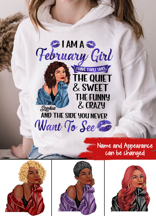 Custom February Birthday Shirt For Woman, Queens Are Born In February Gifts, Melanin Afro Woman Shirt, Black Girl Tee, Afro Queen Gift