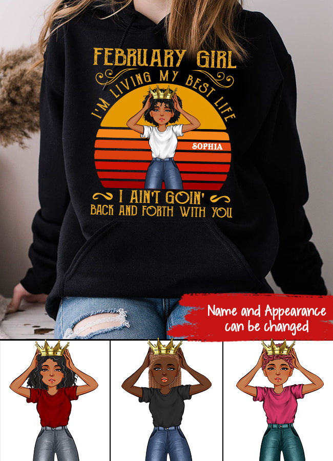 February Birthday Shirt, Custom Birthday Shirt, Queens Born In February, February Birthday Gifts, February shirts for Woman