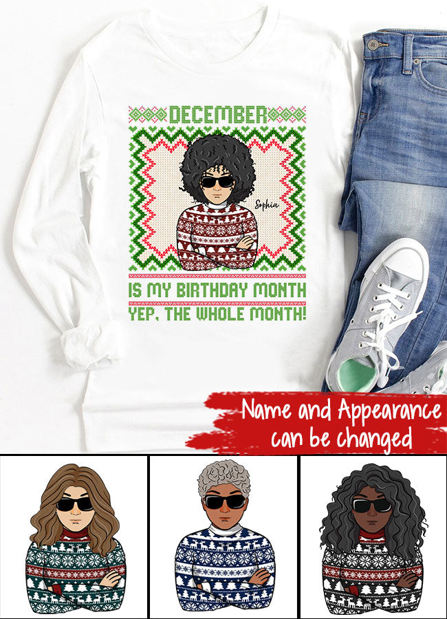 December Birthday Shirt, Custom Birthday Shirt, Queens Are Born In December, December Birthday Shirts For Woman, December Birthday Gifts