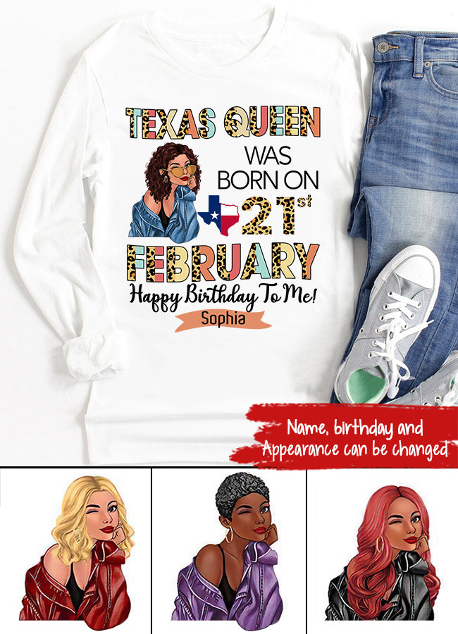 February Birthday Shirt, Custom Birthday Shirt, Queens Born In February, February Birthday Gifts, February shirts for Woman