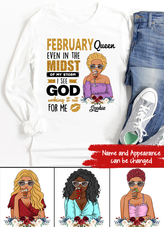 February Birthday Shirt, Custom Birthday Shirt, Queens Born In February, February Birthday Gifts, February shirts for Woman