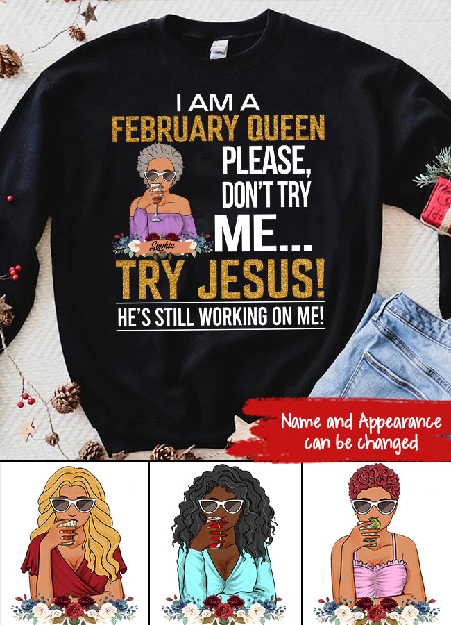 February Birthday Shirt, Custom Birthday Shirt, Queens Born In February, February Birthday Gifts, February shirts for Woman