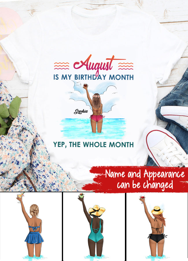 August Birthday Shirt, Custom Birthday Shirt, Queens are Born In August, August Birthday Shirts For Woman, August Birthday Gifts