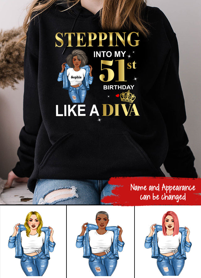 51st Birthday Shirts For Her, Personalised 51st Birthday Gifts, 1972 T Shirt, 51 And Fabulous Shirt, 51st Birthday Shirt Ideas, Gift Ideas 51st Birthday Woman - HCT