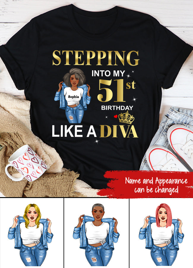 51st Birthday Shirts For Her, Personalised 51st Birthday Gifts, 1972 T Shirt, 51 And Fabulous Shirt, 51st Birthday Shirt Ideas, Gift Ideas 51st Birthday Woman - HCT