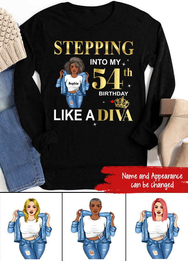 54th Birthday Shirts For Her, Personalised 54th Birthday Gifts, 54 And Fabulous Shirt, 54th Birthday Shirt Ideas, Gift Ideas 54th Birthday Woman-HCT