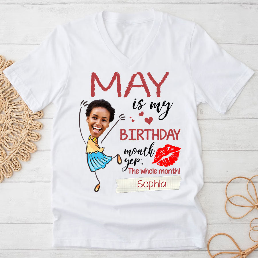 May Birthday Shirt, Custom Birthday Shirt, Queens Born In  May, May Birthday Gifts,  May Birthday Gifts