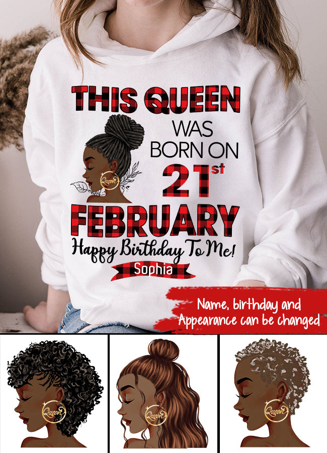 February Birthday Shirt, Custom Birthday Shirt, Queens was Born In February, February Birthday Shirts For Woman, February Birthday Gifts