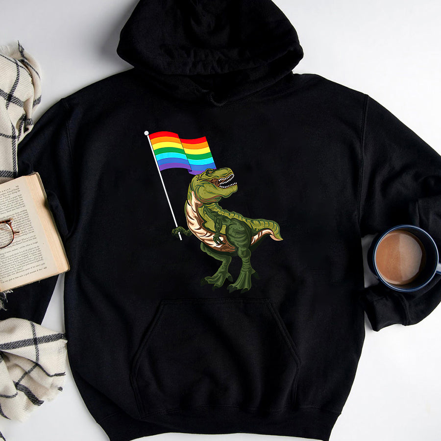 LGBT Shirts, Rainbow Pride Shirt, Pride Dinosaur LGBT Gay Lesbian Transgender Trans NonBinary T-Shirt