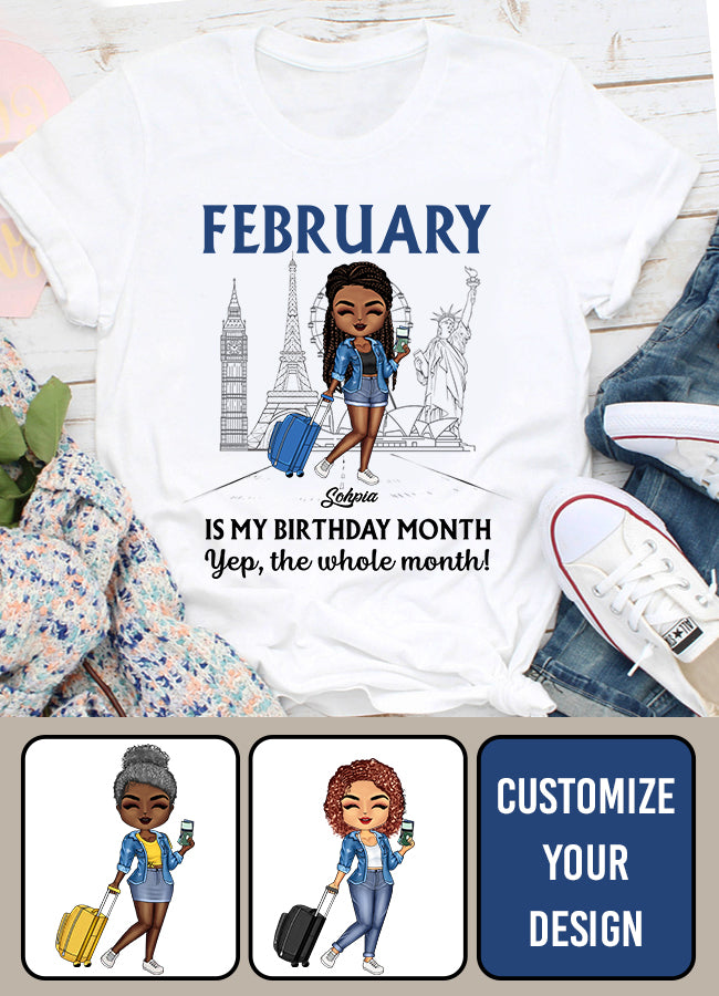 February Birthday Shirt, Custom Birthday Shirt, Queens was Born In February, February Birthday Shirts For Woman, February Birthday Gifts