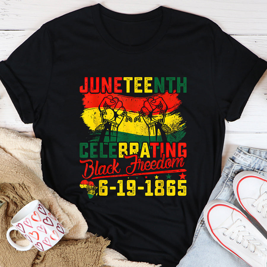 Juneteenth Shirt Juneteenth Celebrating Black Freedom 1865 African American T-Shirt