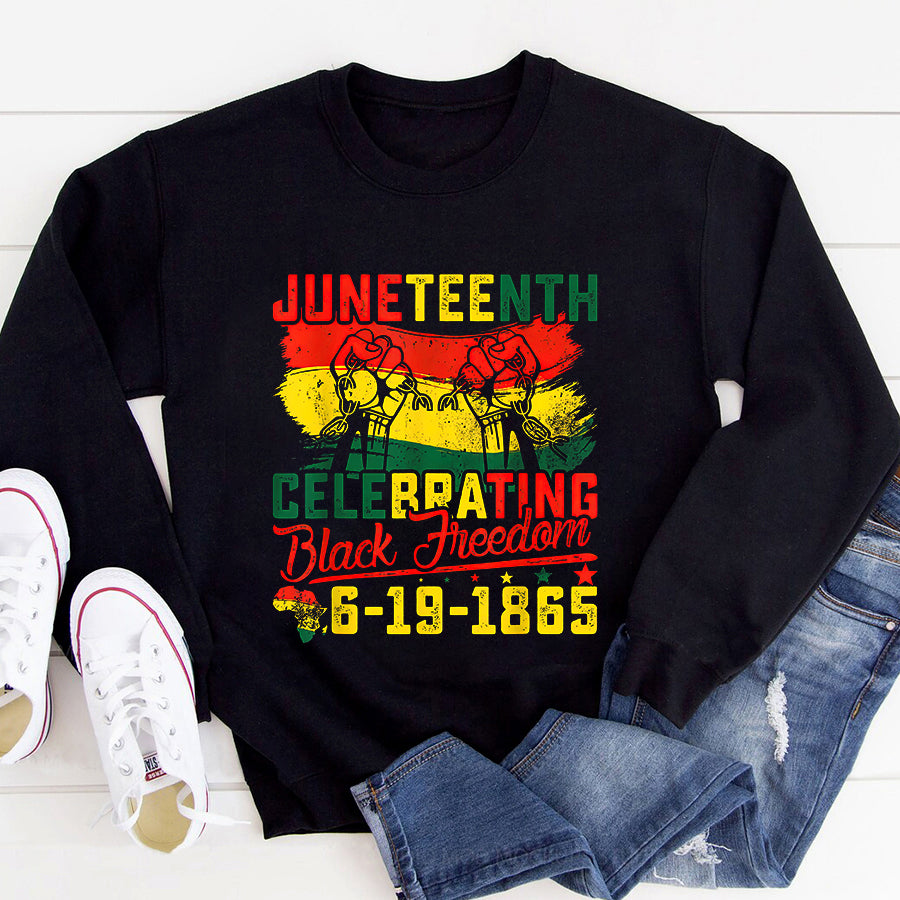 Juneteenth Shirt Juneteenth Celebrating Black Freedom 1865 African American T-Shirt