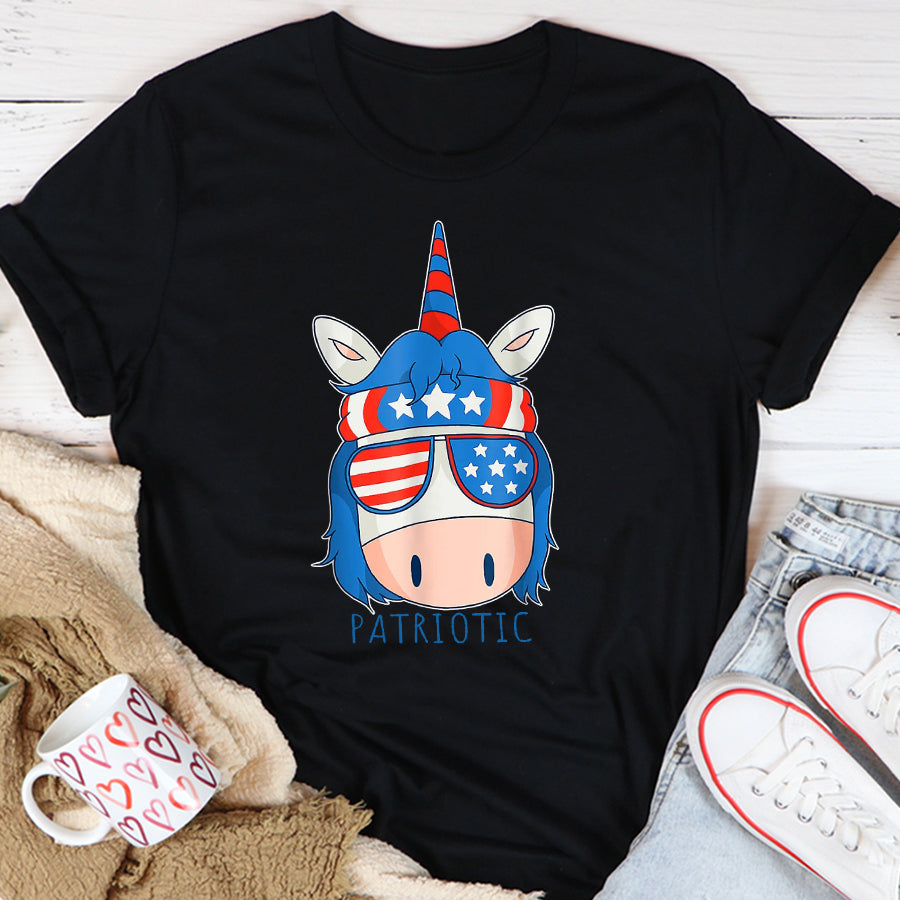 Independence Day Shirt Independence Day United States of America Funny Unicorn T-Shirt