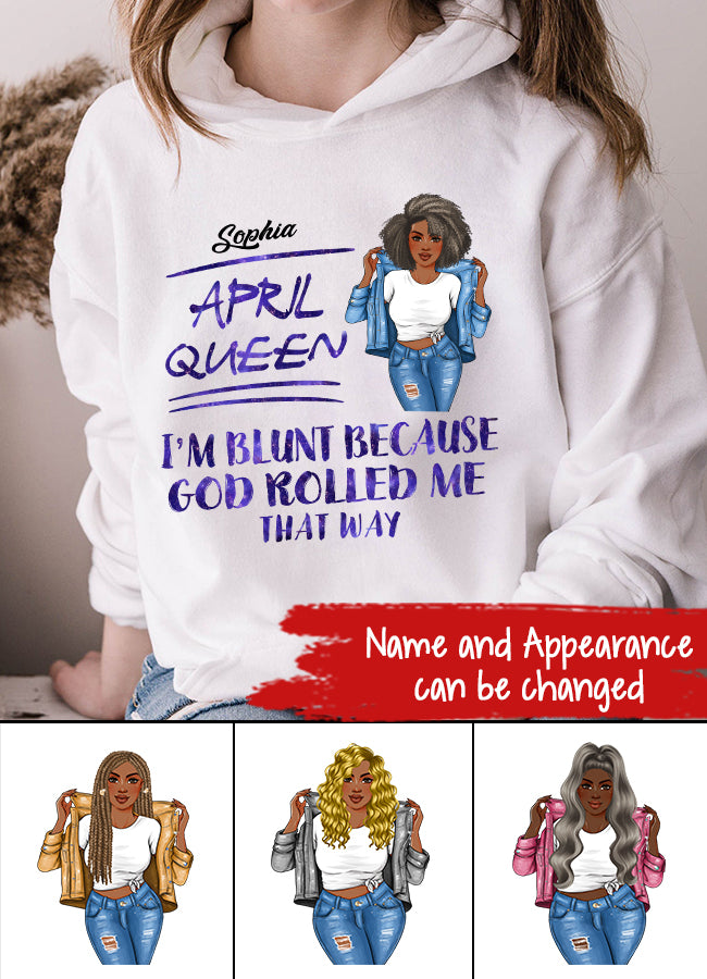 April Birthday Shirt, Custom Birthday Shirt, Queens Born In April, April Birthday Gifts, April shirts for Woman