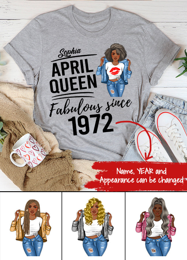 April Birthday Shirt, Custom Birthday Shirt, Queens Born In April, April Birthday Gifts, April shirts for Woman
