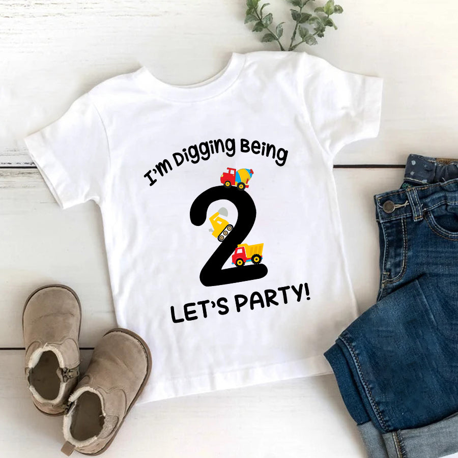 Second Birthday Shirt, 2nd Birthday Shirt, Construction Birthday Shirt, Two Birthday Shirt, 2nd Birthday T Shirt, Baby Shirt