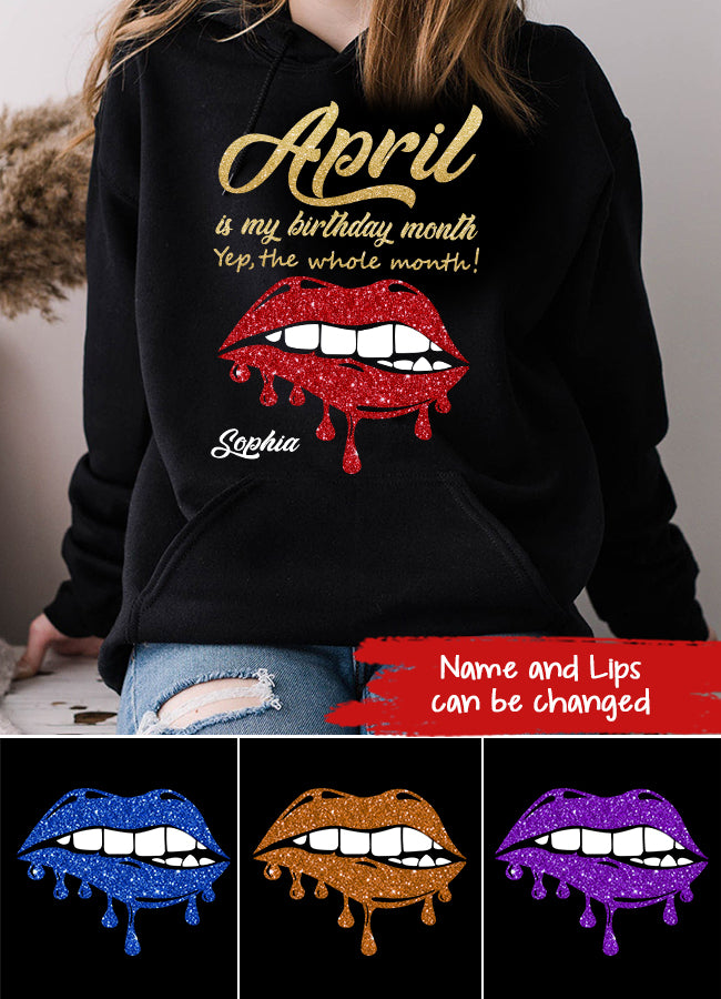 April Birthday Shirt, Custom Birthday Shirt, Queens Born In April, April Birthday Shirts For Woman, April Birthday Gifts, April Is My Birthday Month, Yep The Whole Month