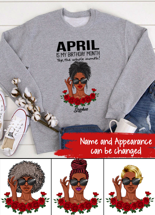 April Birthday Shirt, Custom Birthday Shirt, Queens Born In April, April Birthday Gifts, April shirts for Woman