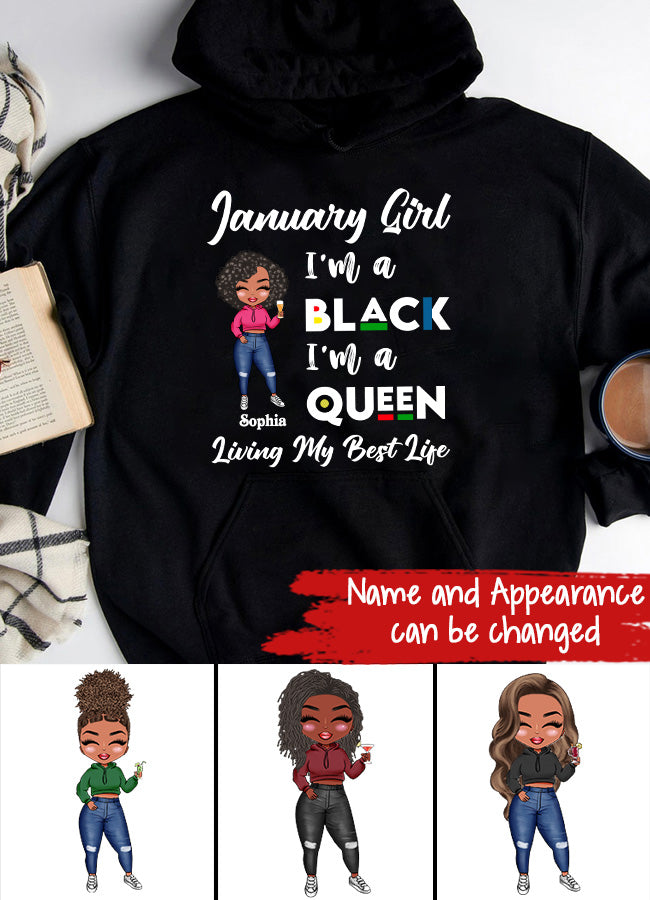 January Birthday Shirt, Custom Birthday Shirt, Queens Are Born In January, January Birthday Shirts For Woman, January Birthday Gifts