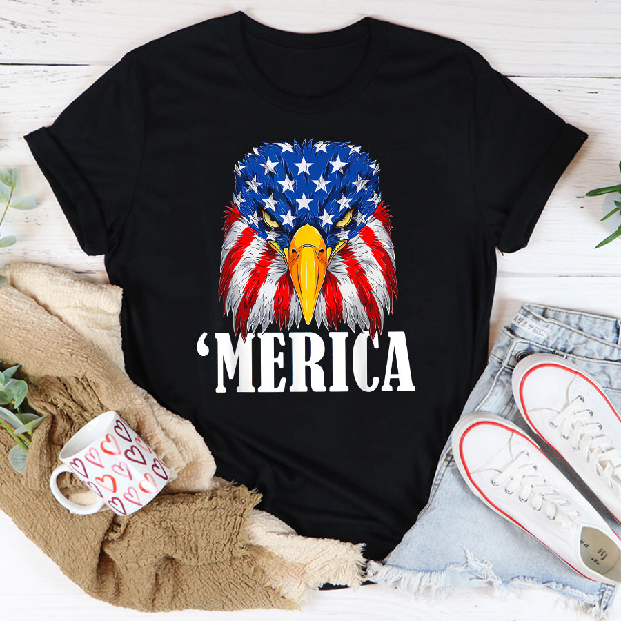 Patriot Day 2022 Shirt 911 Memorial Shirts 4th July Eagle 'Merica America Independence Day Patriot USA T-Shirt