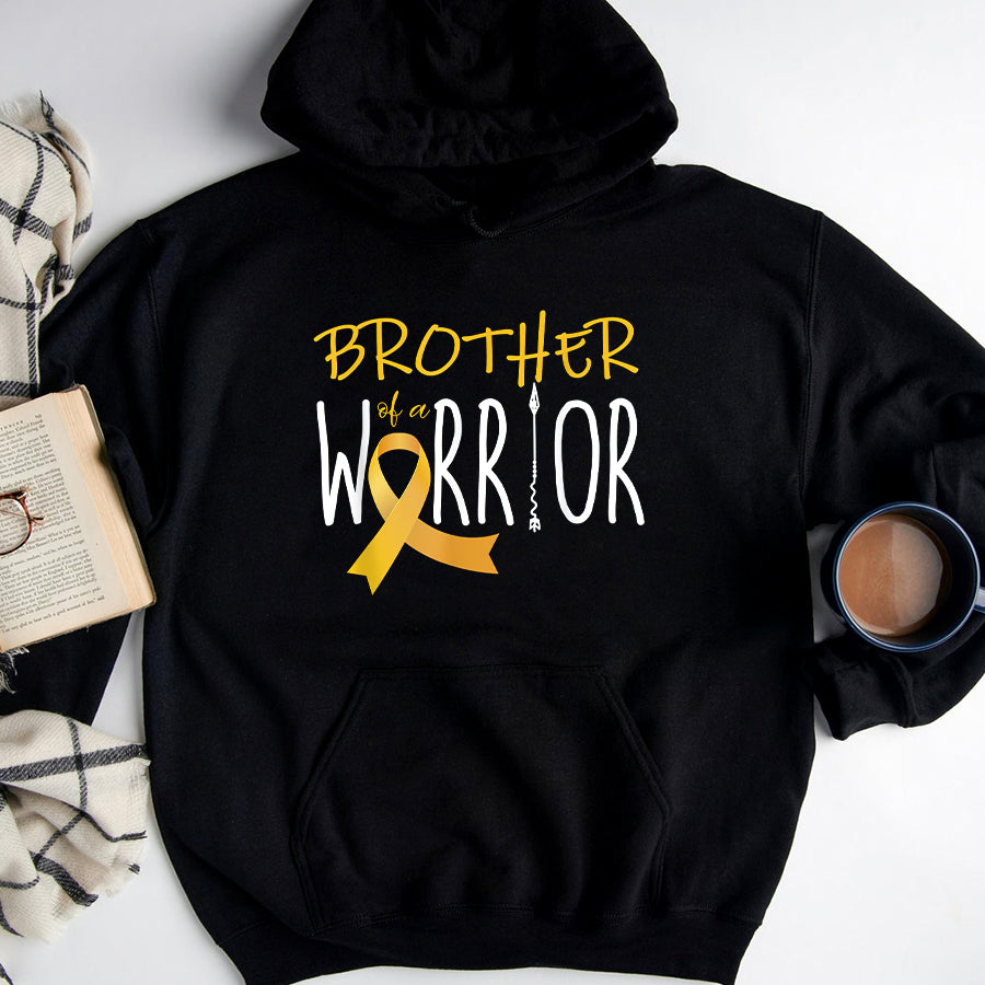 Childhood Cancer Awareness Shirt Childhood cancer awareness Brother of a warrior T-Shirt