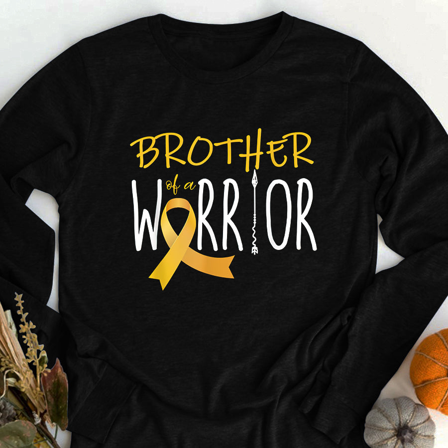 Childhood Cancer Awareness Shirt Childhood cancer awareness Brother of a warrior T-Shirt