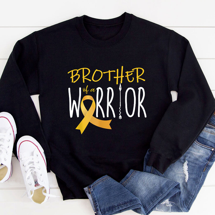 Childhood Cancer Awareness Shirt Childhood cancer awareness Brother of a warrior T-Shirt