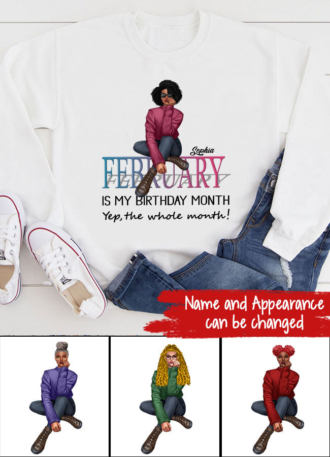 February Birthday Shirt, Custom Birthday Shirt, Queens was Born In February, February Birthday Shirts For Woman, February Birthday Gifts