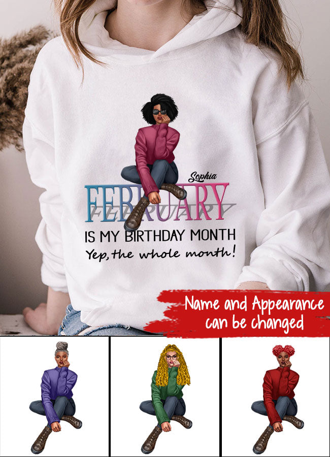 February Birthday Shirt, Custom Birthday Shirt, Queens was Born In February, February Birthday Shirts For Woman, February Birthday Gifts
