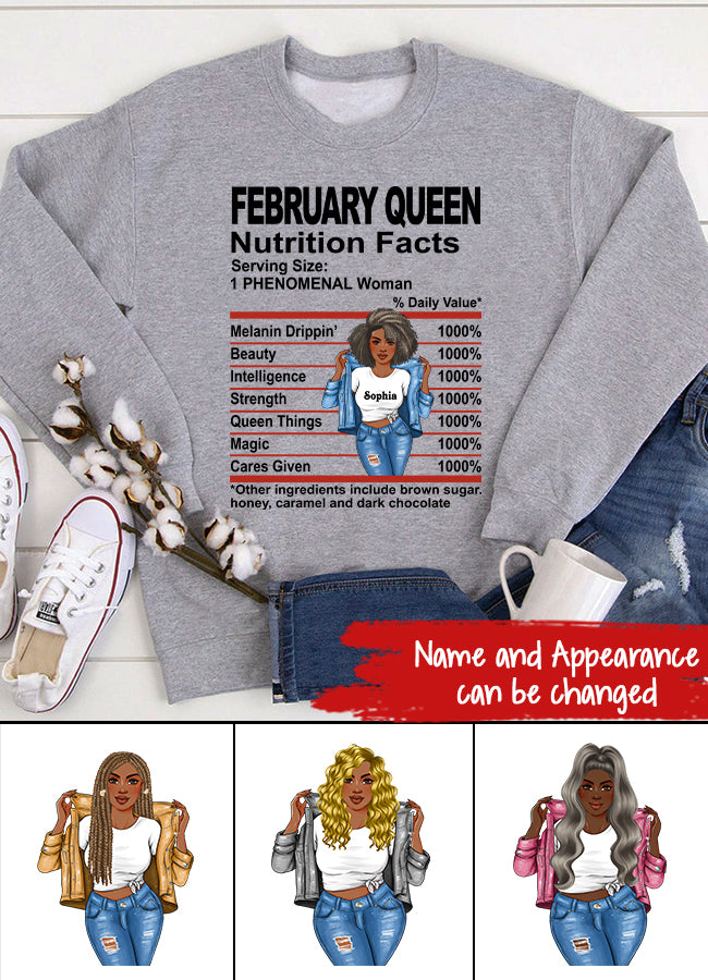 February Birthday Shirt, Custom Birthday Shirt, Queens Born In February  , February   Birthday Shirts For Woman, February  Birthday Gifts, February  Is My Birthday Month, Yep The Whole Month
