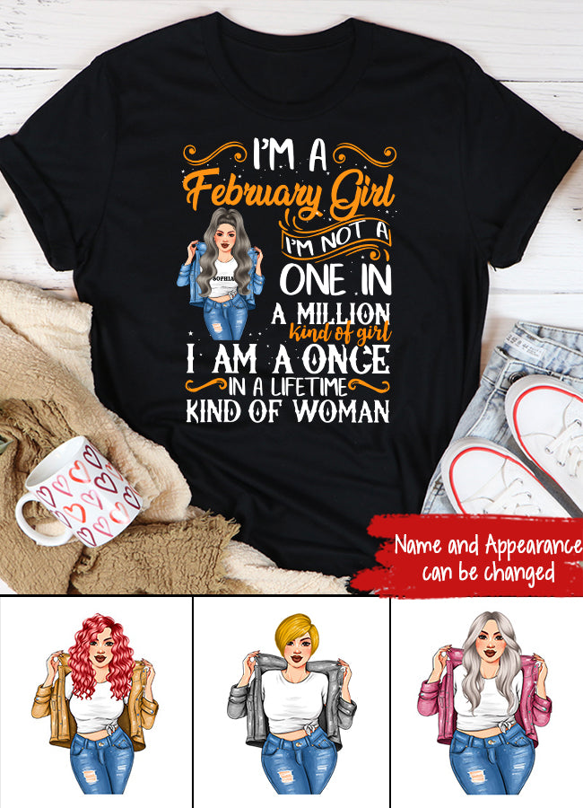 February Birthday Shirt, Custom Birthday Shirt, Queens Born In February, February Birthday Shirts For Woman, February Birthday Gifts