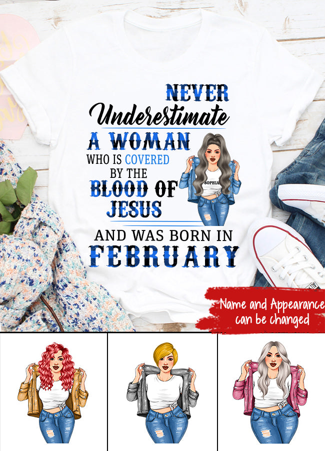 February Birthday Shirt, Custom Birthday Shirt, Queens Born In February, February Birthday Shirts For Woman, February Birthday Gifts